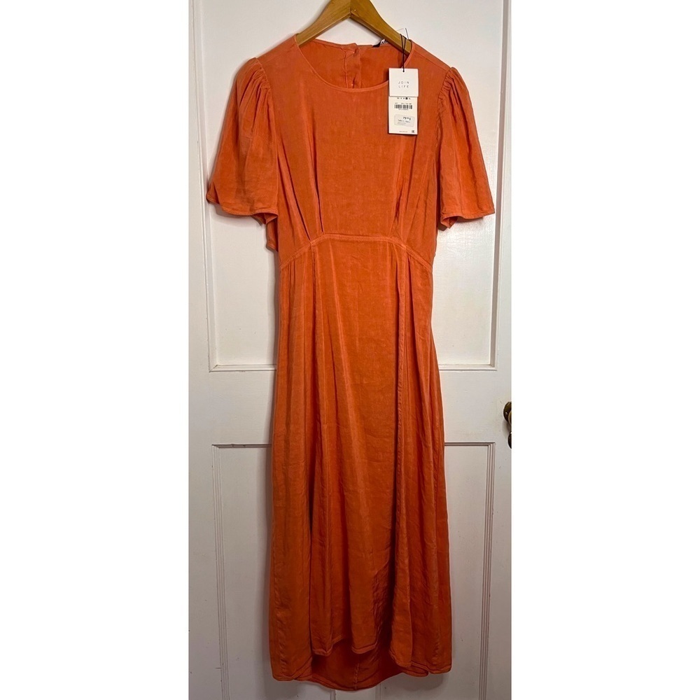 Zara Orange Backless Dress